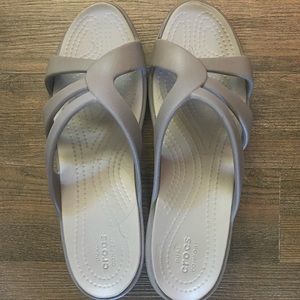 Crocs Wedge Sandals Size 11